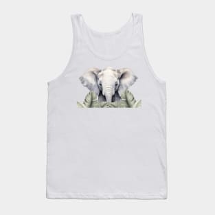 Baby Elephant Jungle decor Tank Top